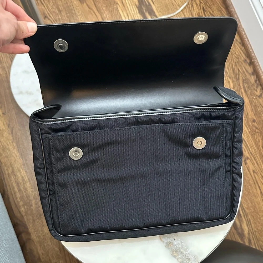 NWOT Dunhill Black Leather iPad Bag